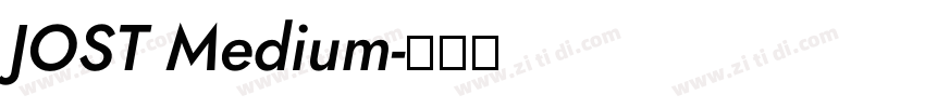 JOST Medium字体转换